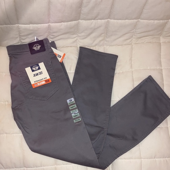 Docker - 32x34 - Straight Fit - Grey - Dress Pants - Picture 2 of 5
